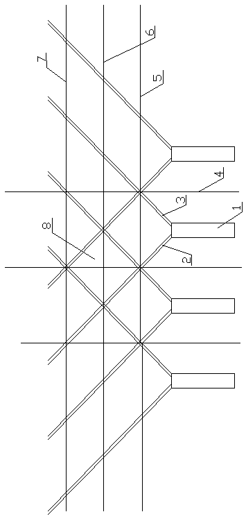 Vertical plane meshing tree shape, vertical plane meshing tree-shape shaping method for pear tree plantation and application of vertical plane meshing tree shape and shaping method