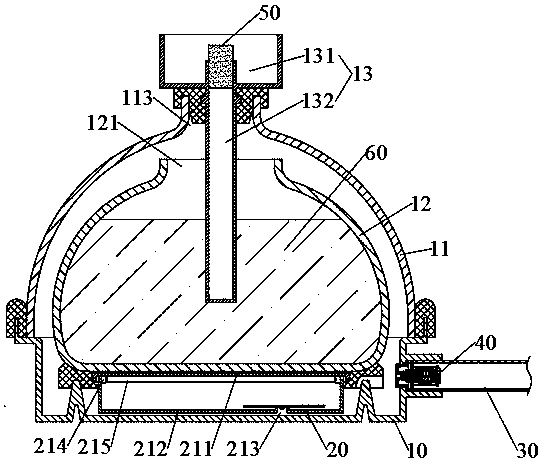 Water smoking set and air pressure control method thereof