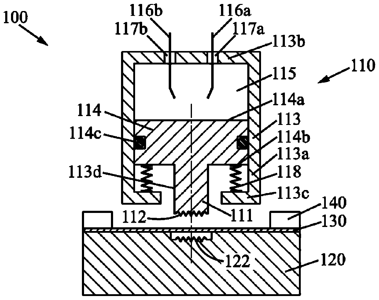 Indirect electrohydraulic press forming tool, device and method