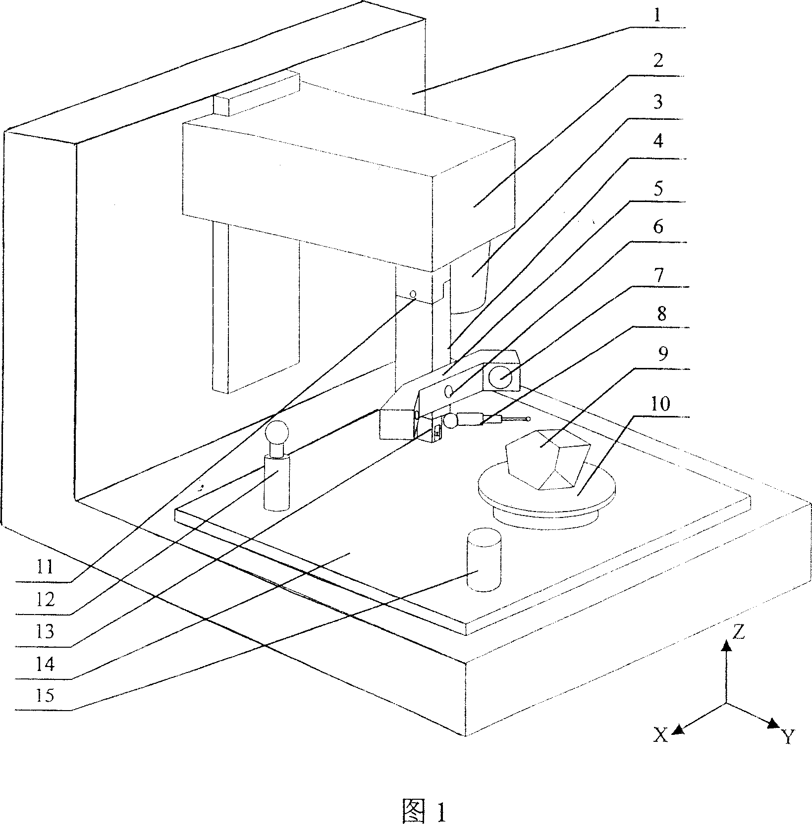 Contour machining method and system based on multi-sensor integral measuring