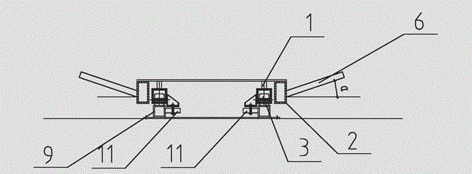 Comb tooth exchange transportation vehicle of self-stabilizing structure and vehicle parking fixing frame used cooperatively