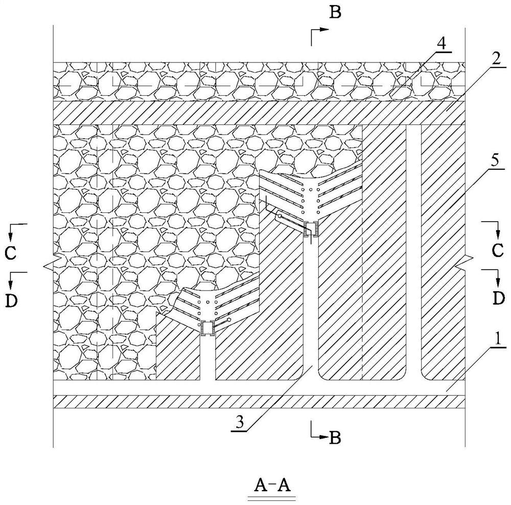 A kind of continuous mining method of auger mining machine for gently inclined extremely thin vein soft rock ore body