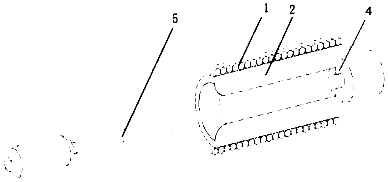 Flexible electromagnetic elastomer device with simulation of chameleon tongue and manufacturing method thereof