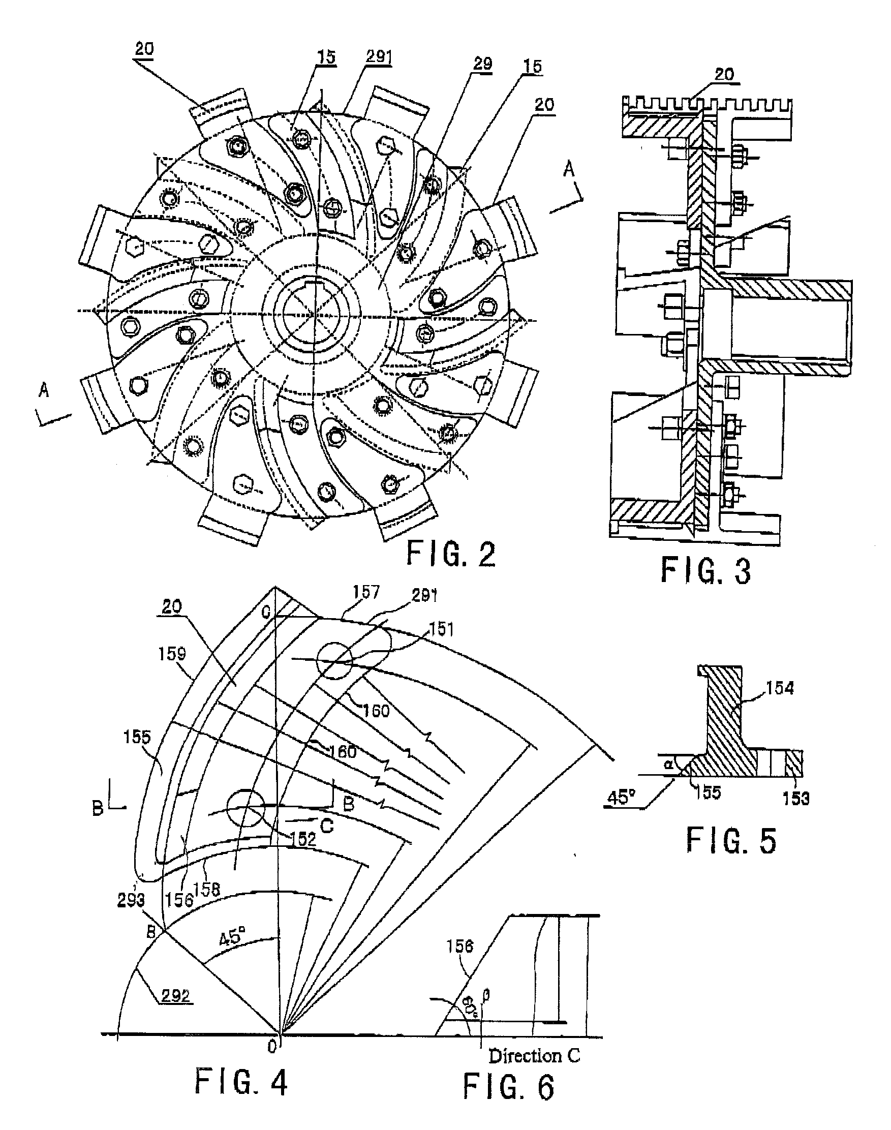 High Turbulence Mill and Bi-Negative Pressure Turbine Thereof