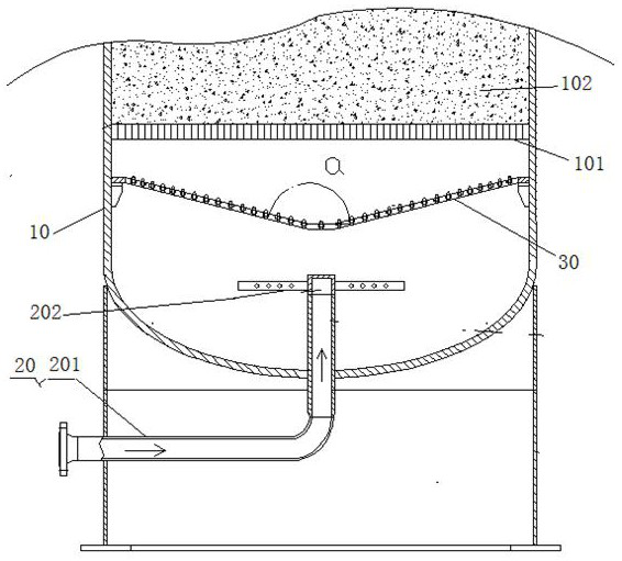 Flow equalizing equipment for polycrystalline silicon activated carbon adsorption tower