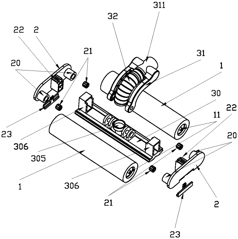 Dust collector floor brush and dust collector using the same