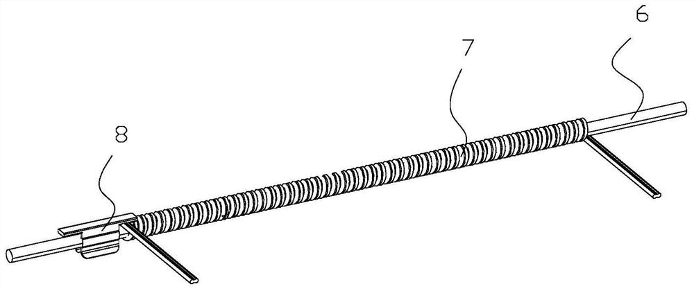 Telephone receiver line rolling rod feeding transfer device and method thereof