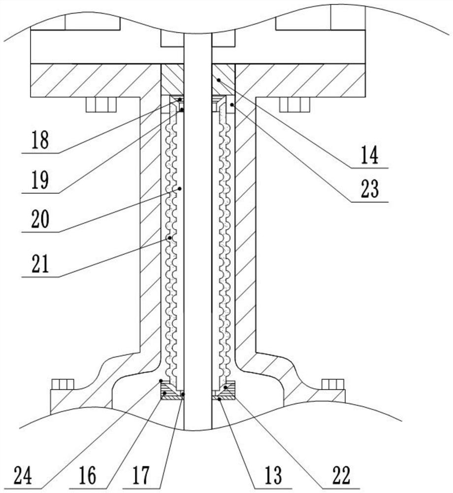 Corrugated pipe valve