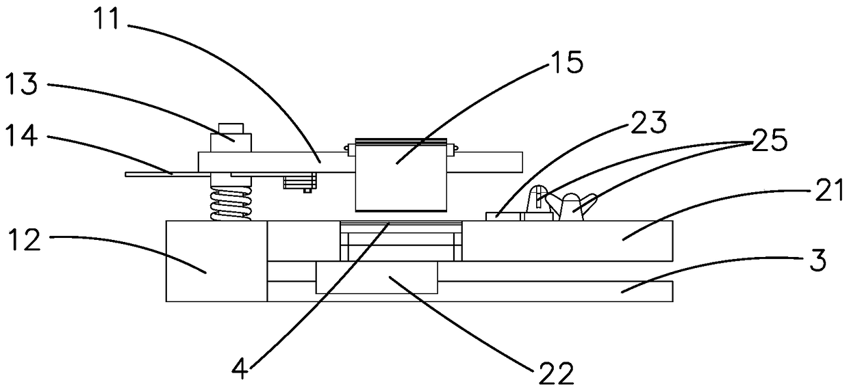 Half box sliding push drive fixture