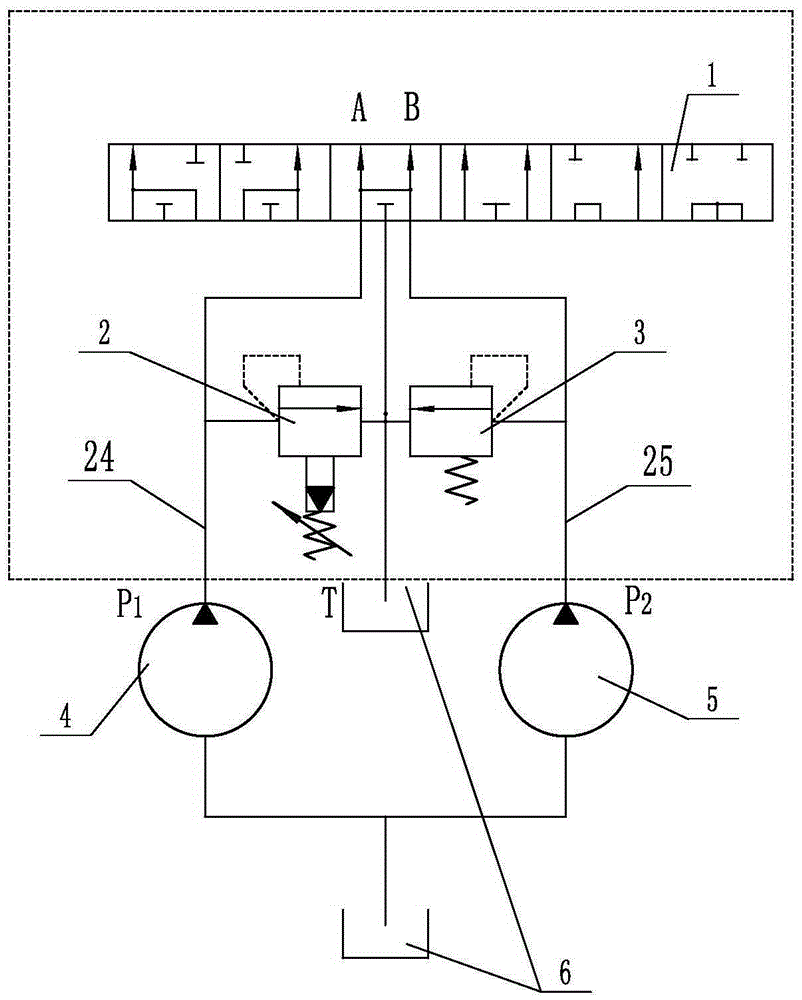 Six-mode double-oil-way oil supply system