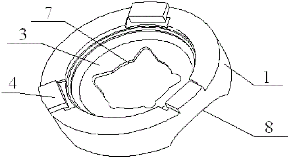 A kind of plastic buffer structure and its application