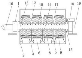 Floating garbage fishing device for sewage treatment