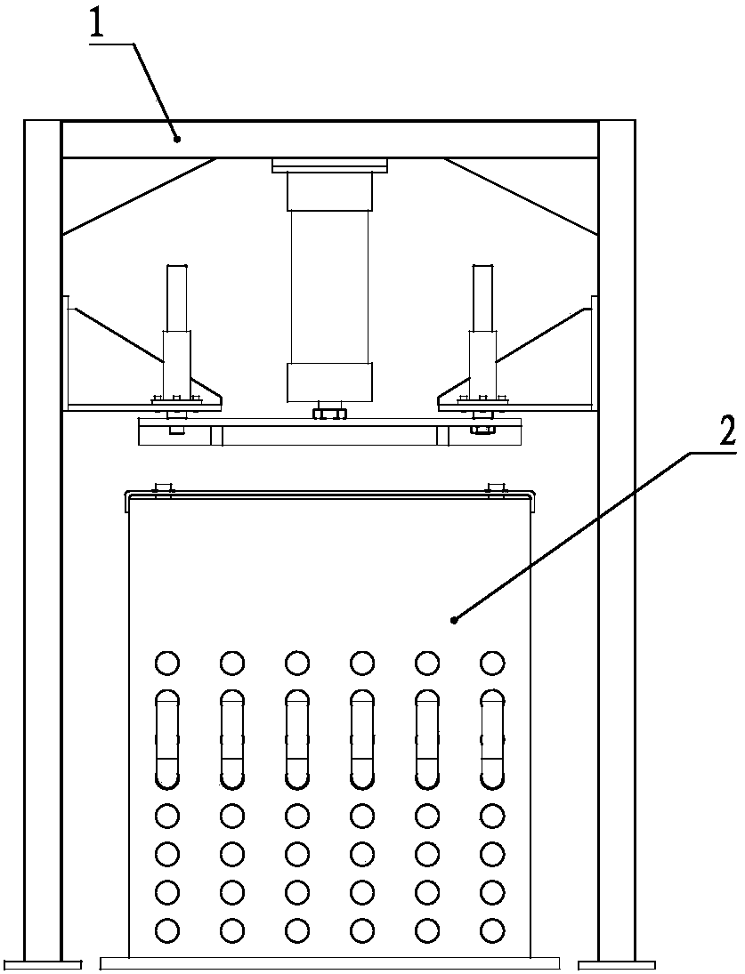 A bridge head settlement compensation amount testing device and testing method