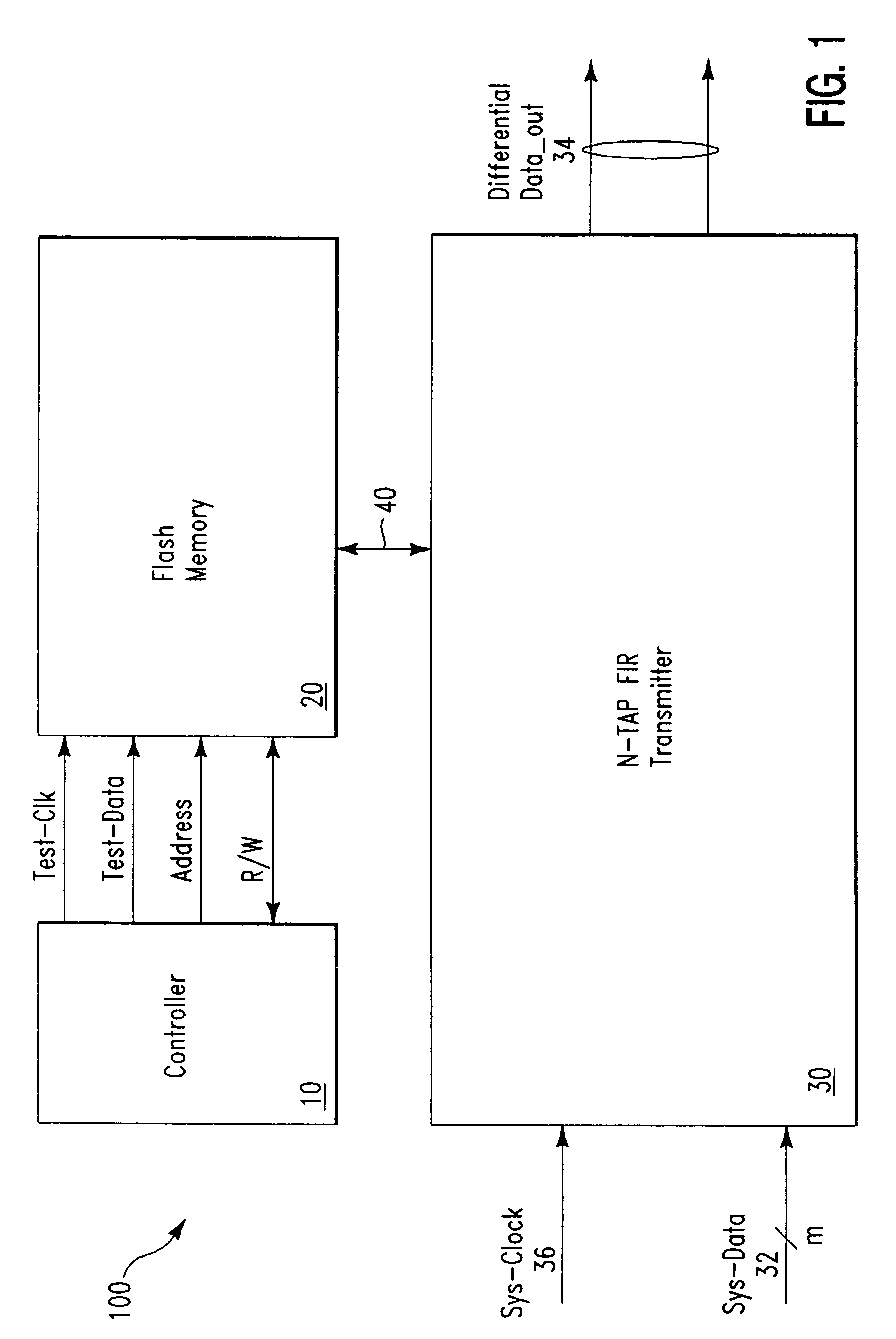 Adaptive data transmitter having rewriteable non-volatile storage