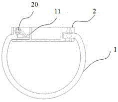 An electronic positioning wristband