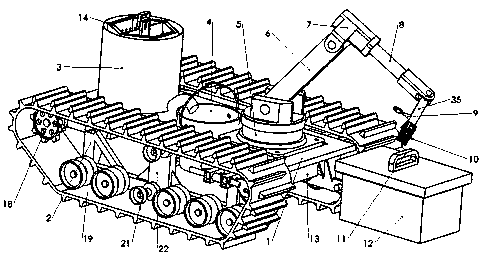 Automatic full-process crawler-type honey harvesting machine and control method thereof