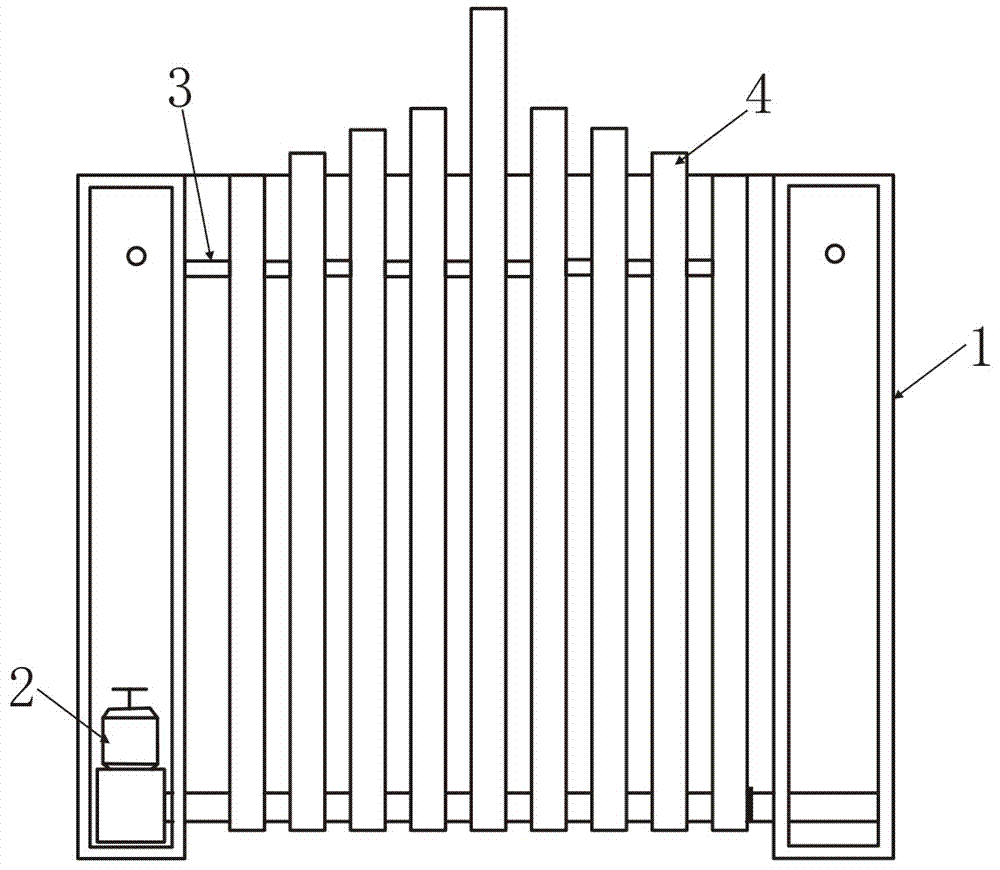 Fan-shaped courtyard gate