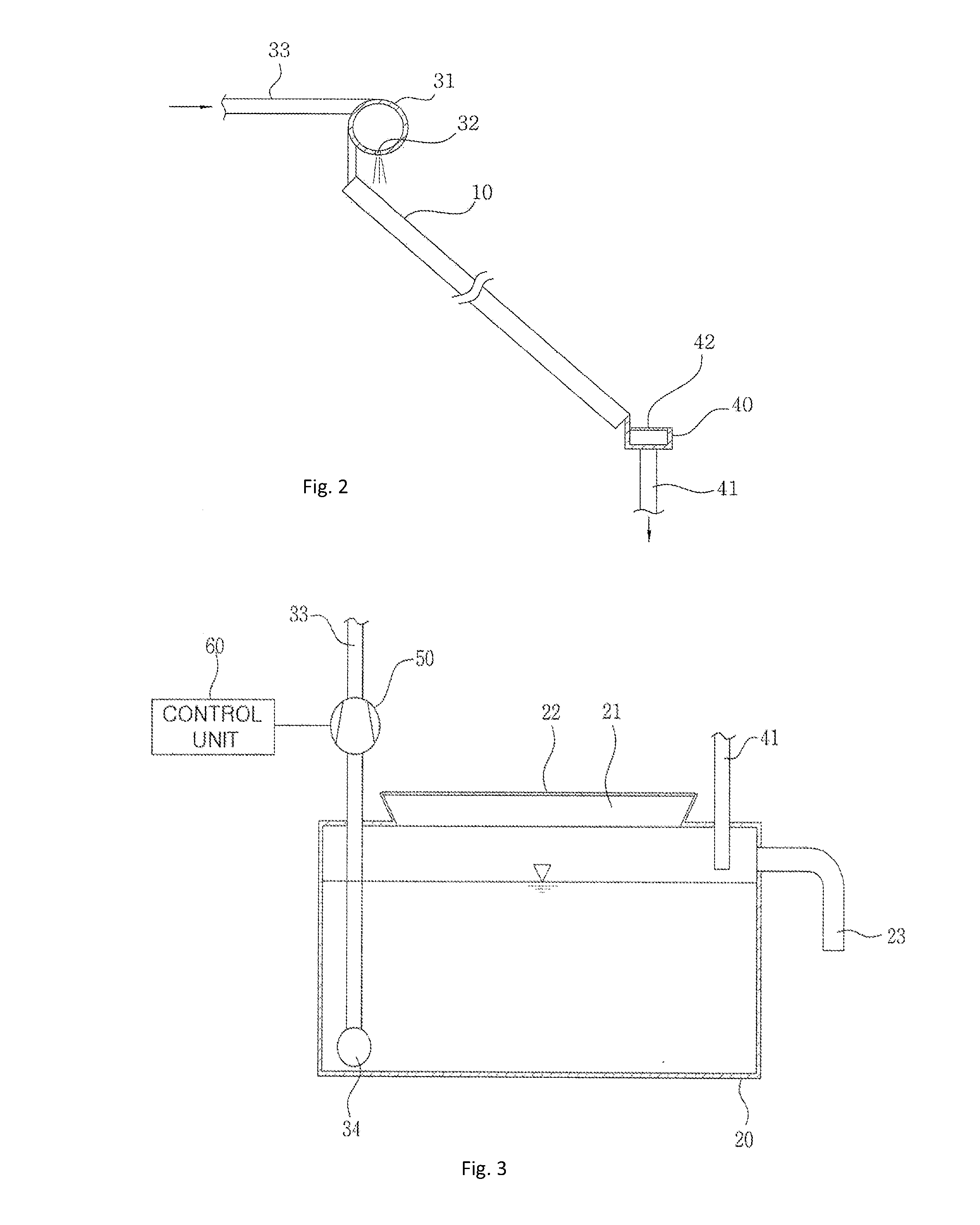 Washing apparatus for solar cell module, and solar cell module including same