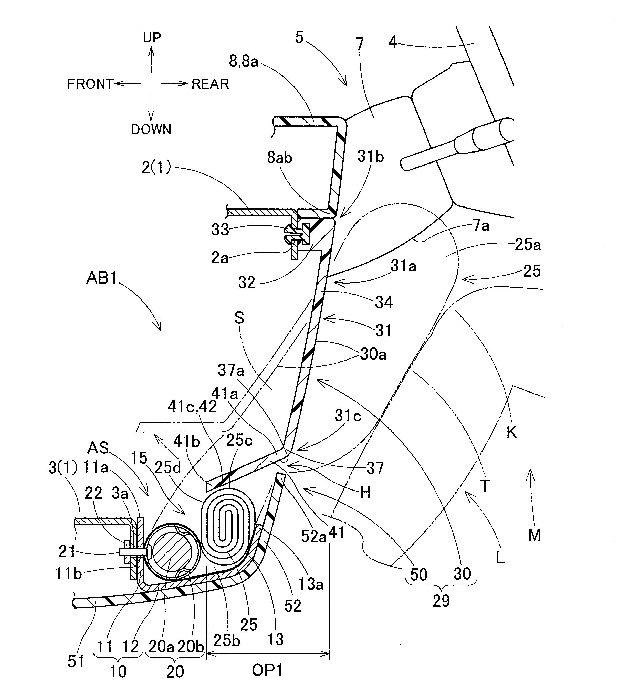 Knee protection airbag apparatus