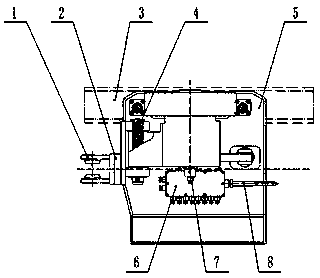 Movement detection device and detection method for monorail crane