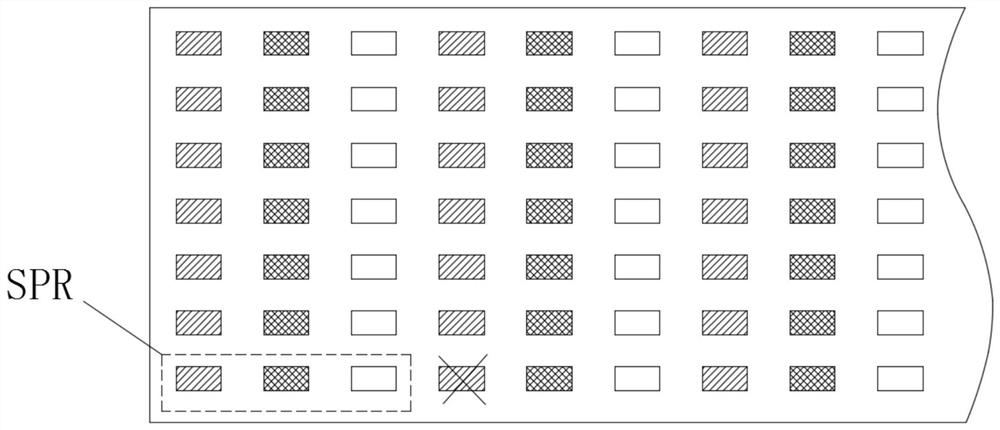 A detection method and detection structure of a display backplane