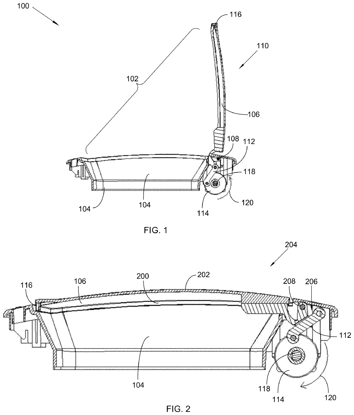 Magnetic drive intelligent trash bin lid assembly