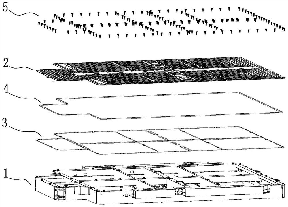 Production clamp of battery box body