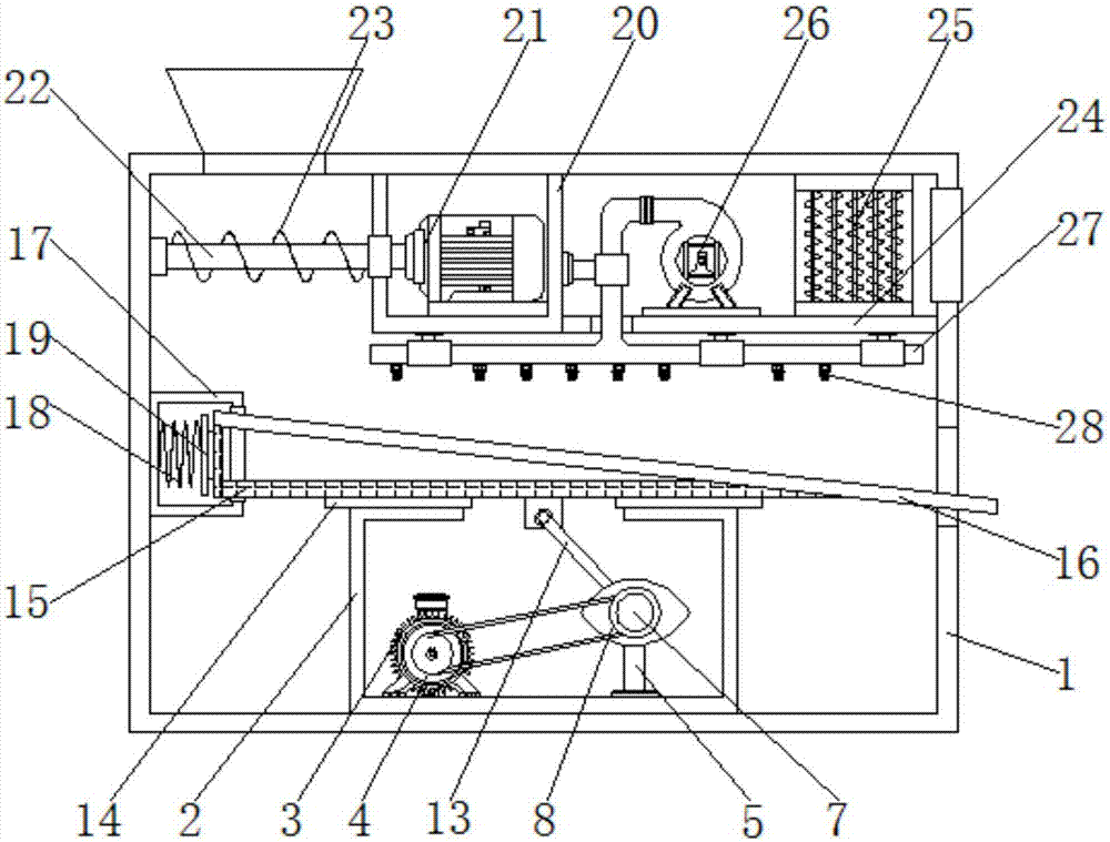 Sand sieving robot with drying function