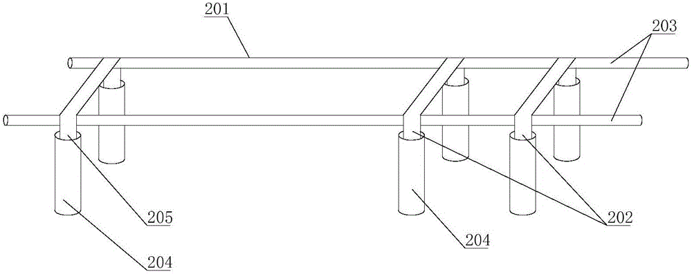 Discharging platform construction method