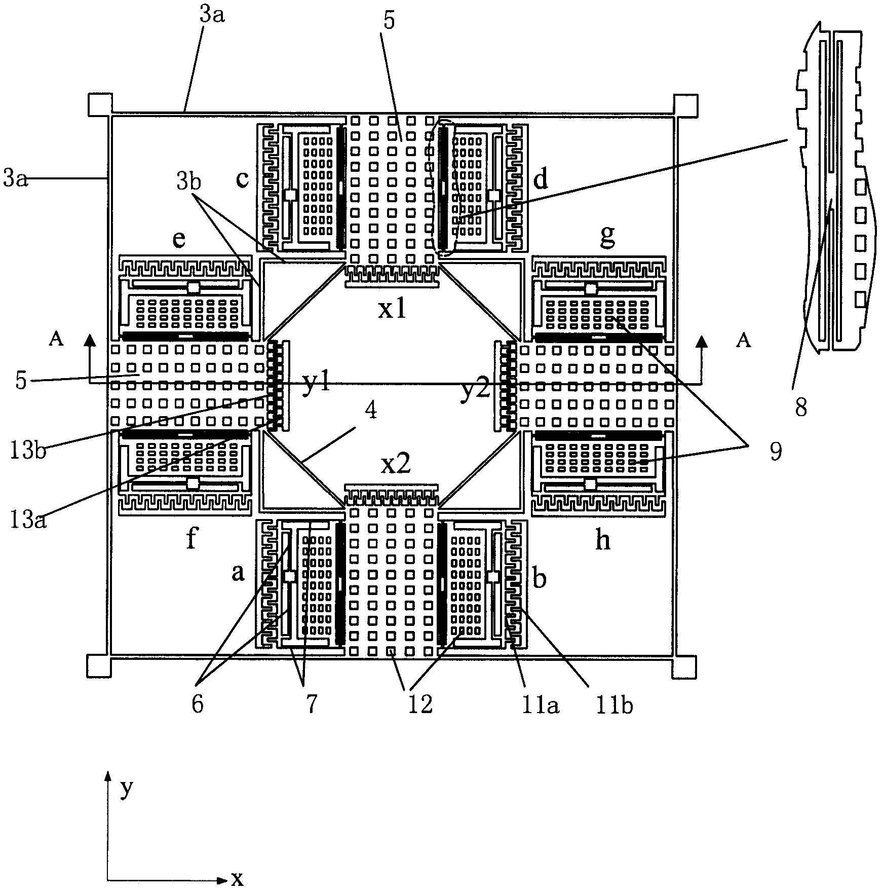 Three-axis micro-mechanical gyroscope