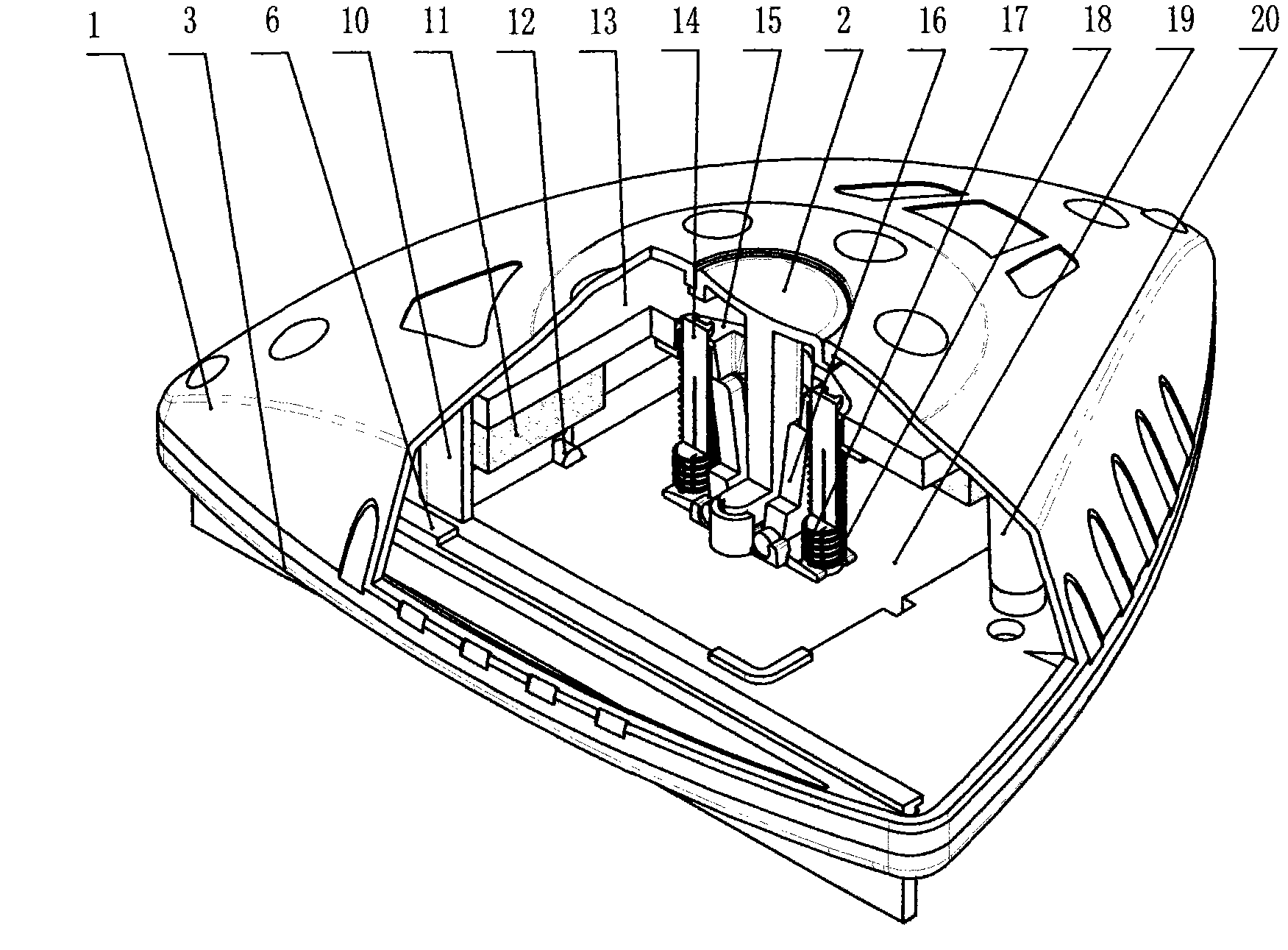 Safe magnetic glass wiping device