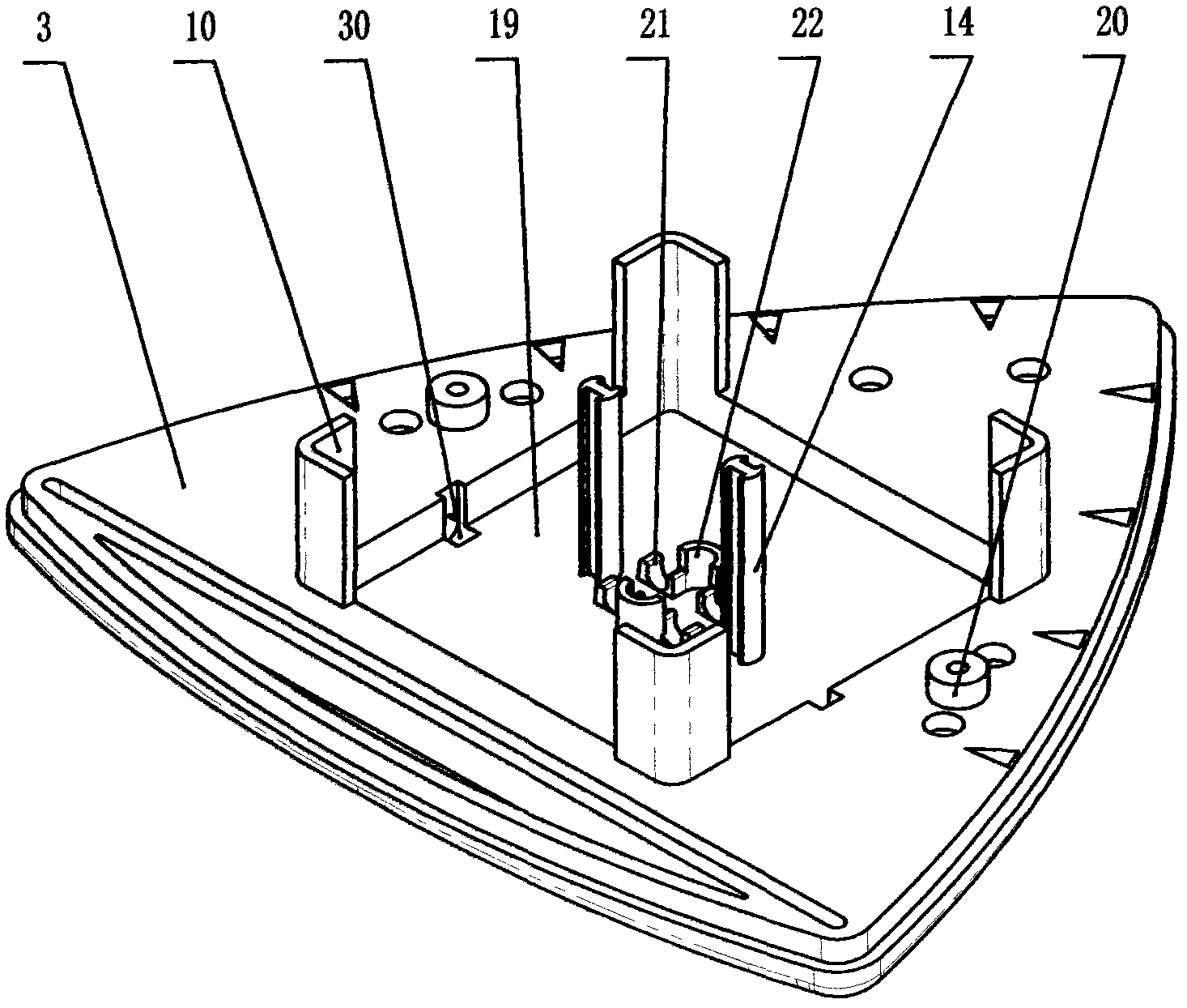 Safe magnetic glass wiping device