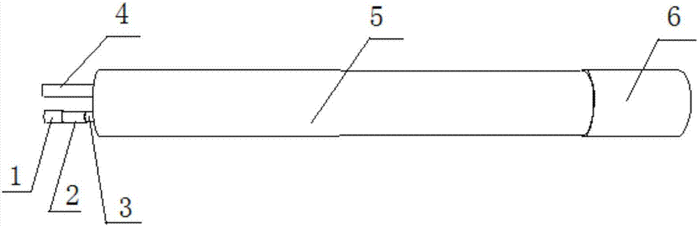 Inside heated FBG sensor and packaging method thereof