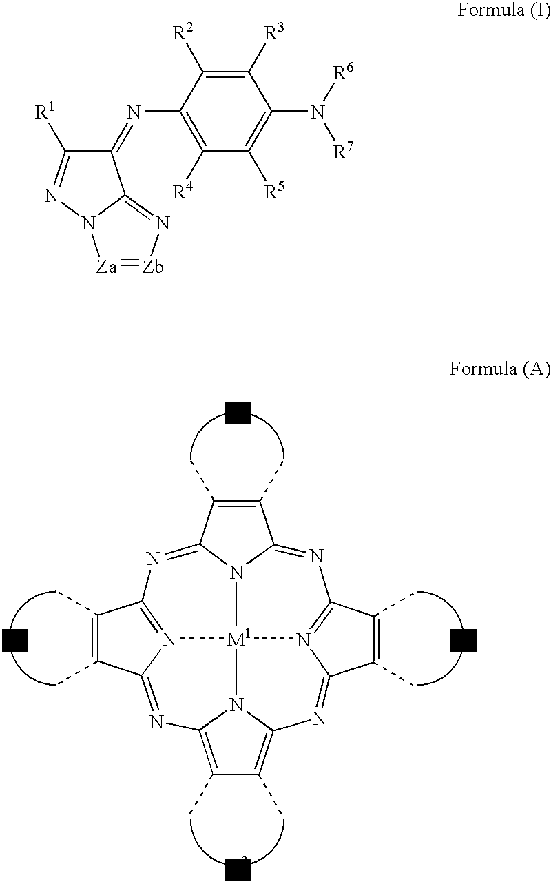 Negative dye-containing curable composition, color filter and method of producing the same