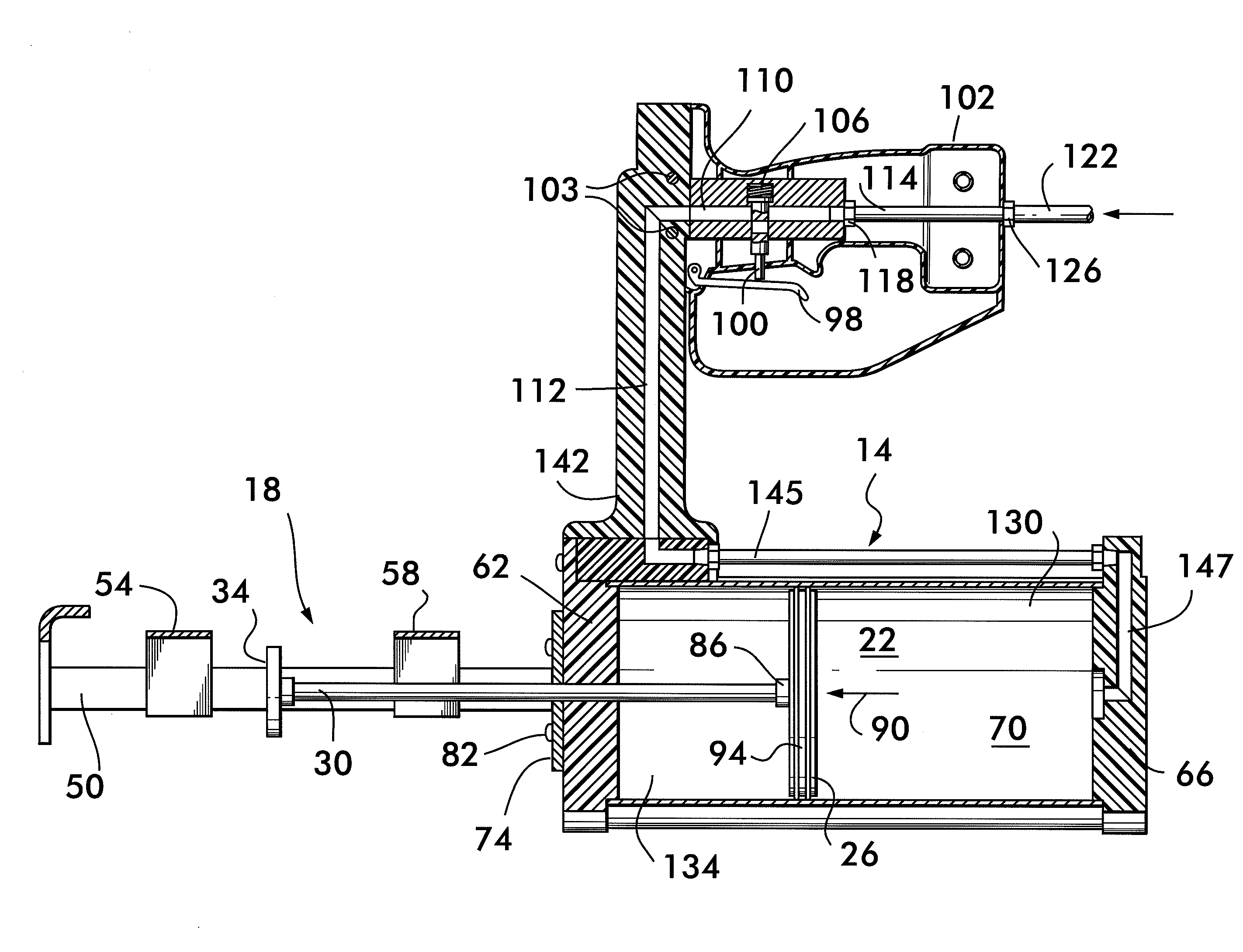 Dispensing device arranged to reduce the risk of strain and injury during use