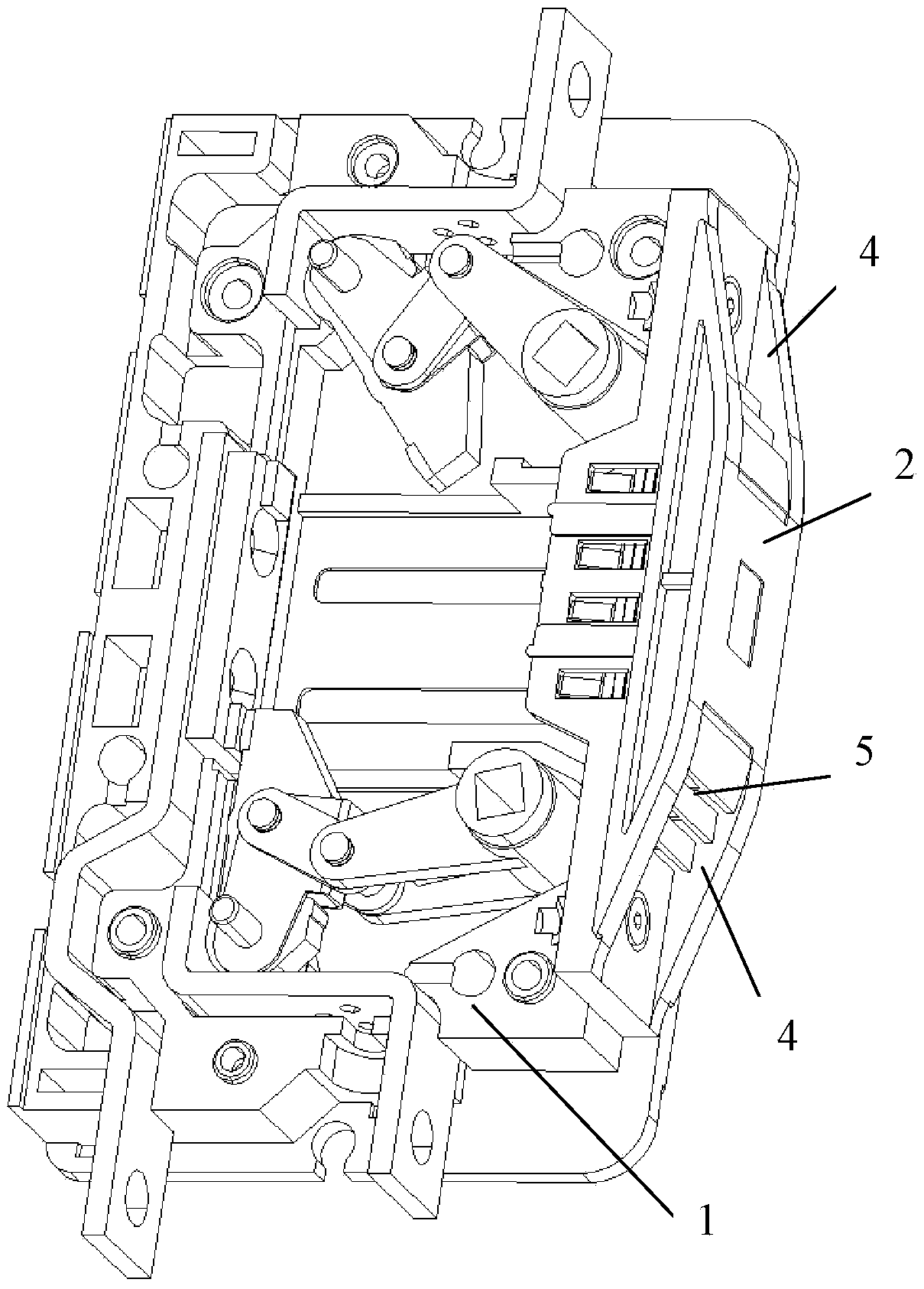 Switching appliance with netted arc blowout device