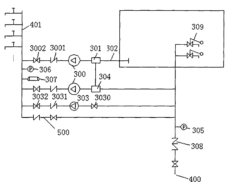 Stacking energy-saving water tank of automatic circulation pipe network