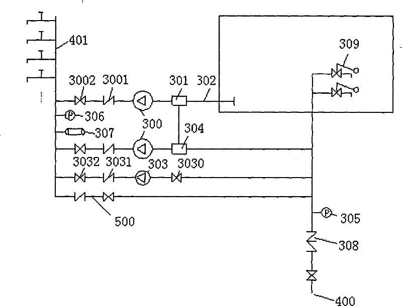 Stacking energy-saving water tank of automatic circulation pipe network