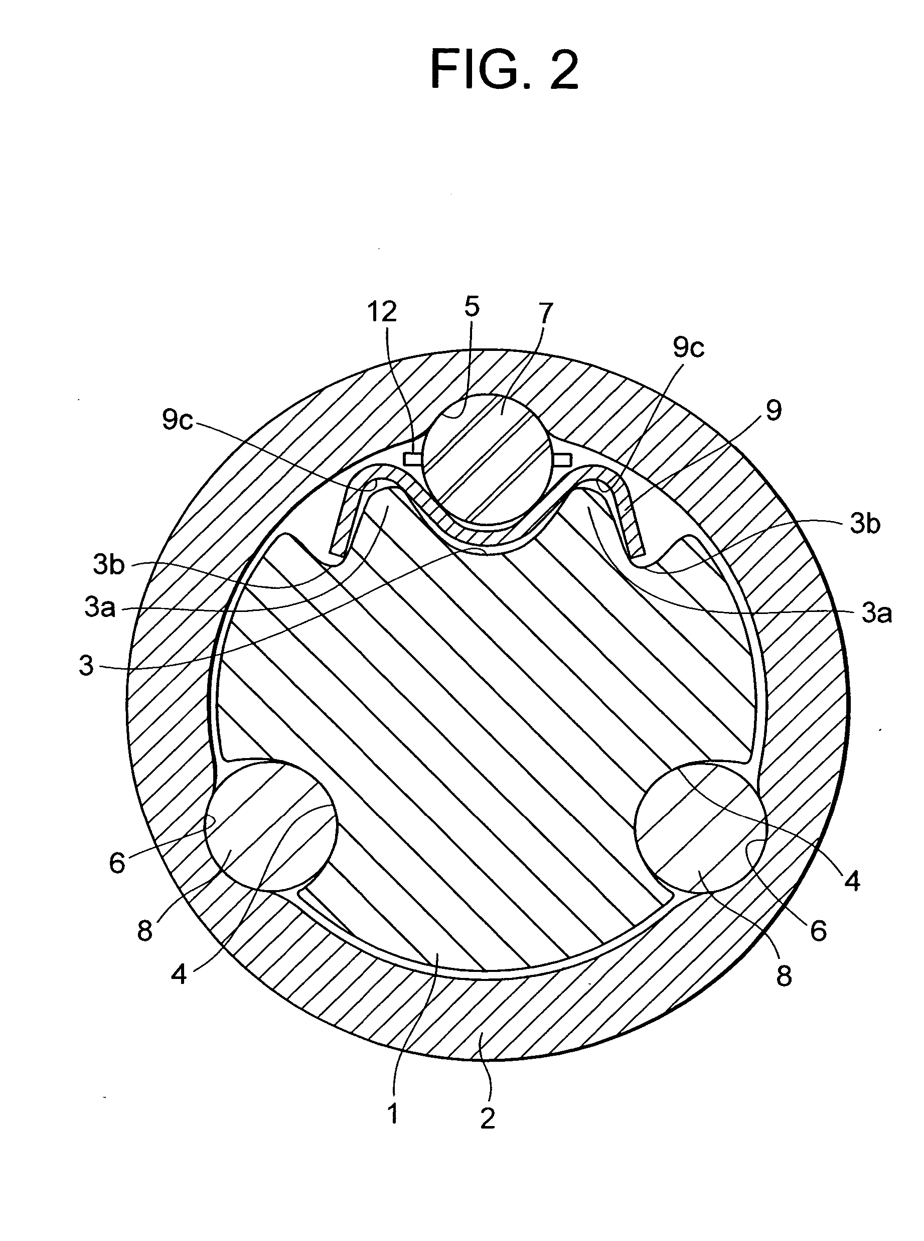 Vehicle steering telescopic shaft