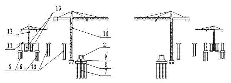 Quick construction method of two-tower five-span steel truss girder cable-stayed bridge