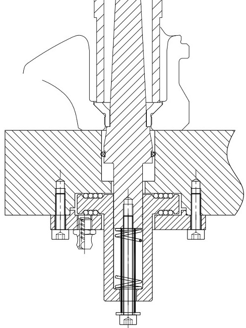 Self-centering device for pressing cylinder sleeve into wheel