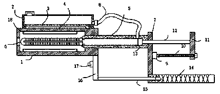 Uniform anesthesia drug distributing device for gynecological nursing