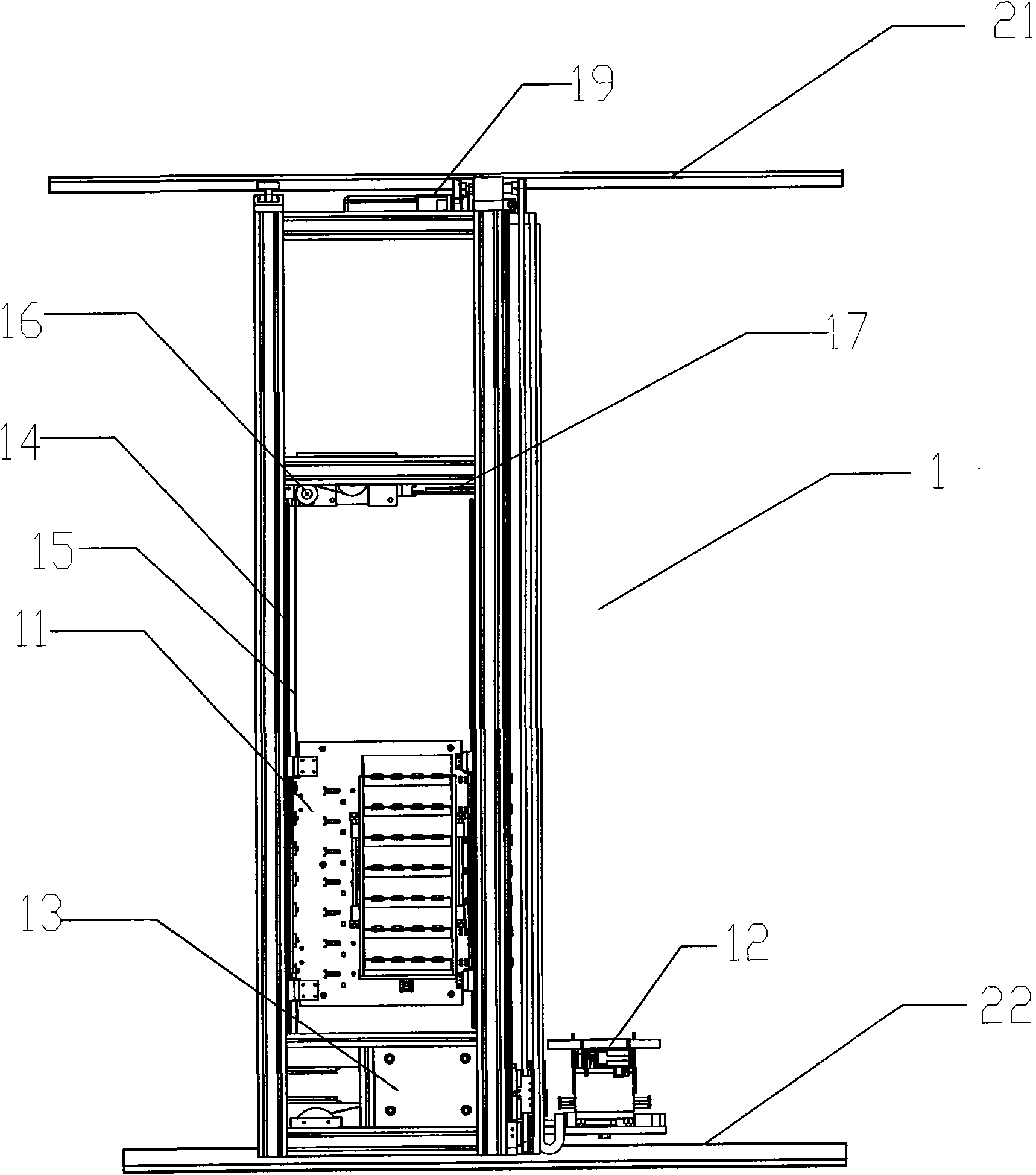 Intelligent railcar and laneway vehicle interface structure applied in close rack stack