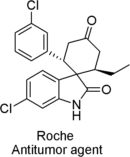 Chiral 2',5-dicarbonyl-3-aryl spiro[cyclohexane-1,3'-indole]-2,2-dinitrile derivative and preparation method thereof