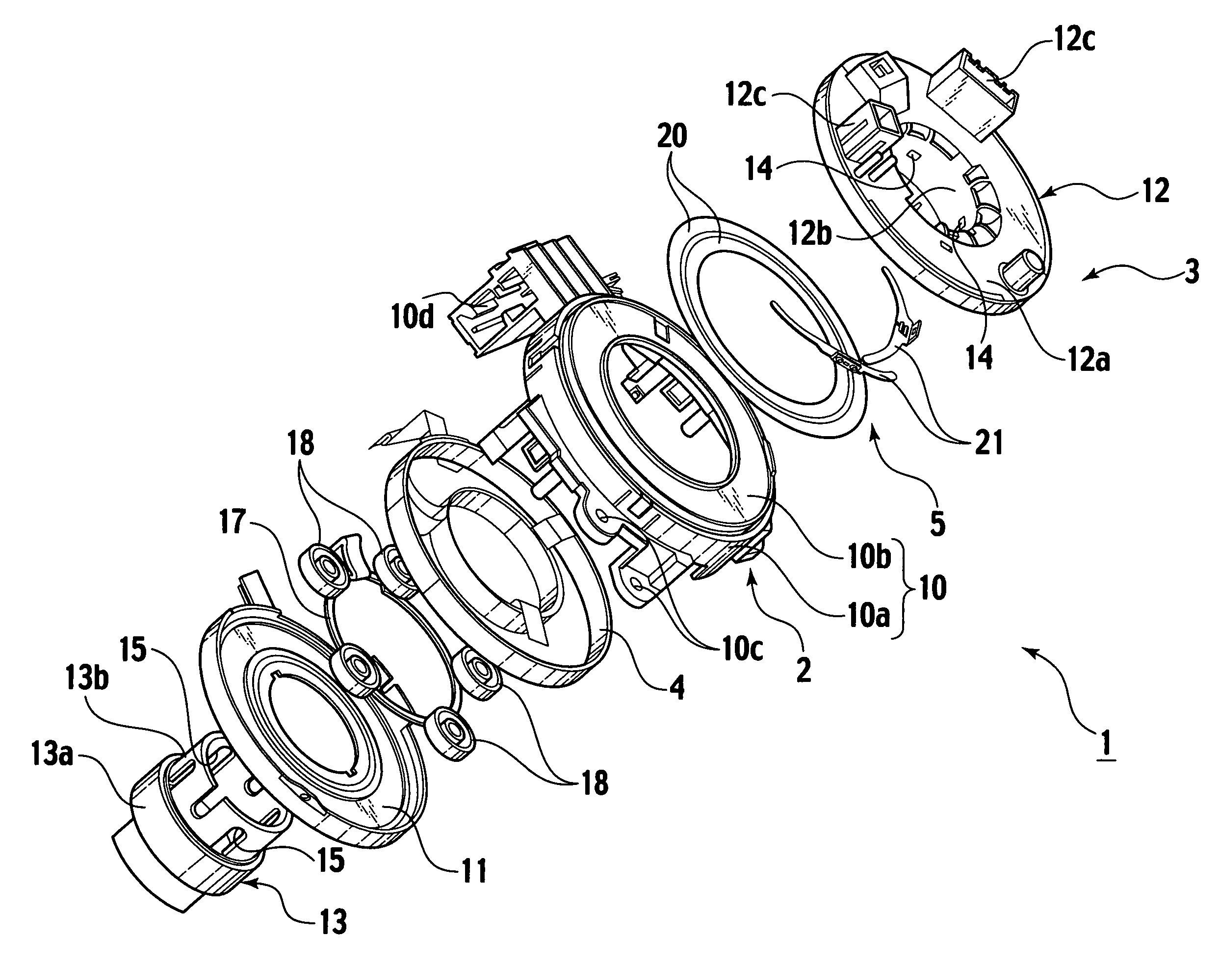 Rotary connector device