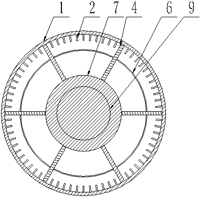 Air cooling structure of outer rotor electric roller