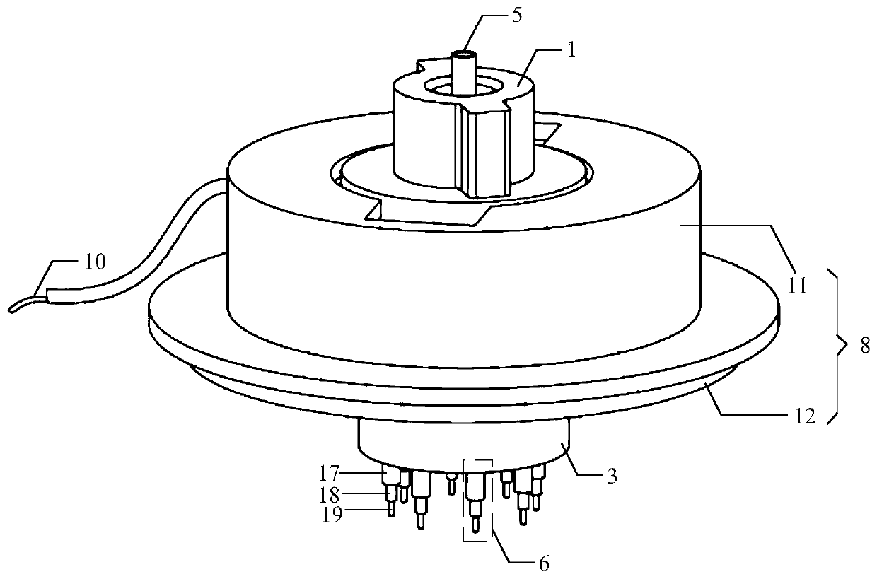 A dry electrode and wearable EEG detection device using an airbag to adjust the depth