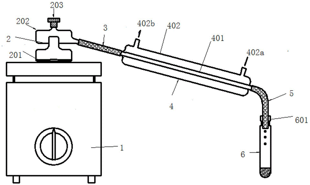 Pretreatment device for detecting content of ammonia nitrogen in water sample and use method of device