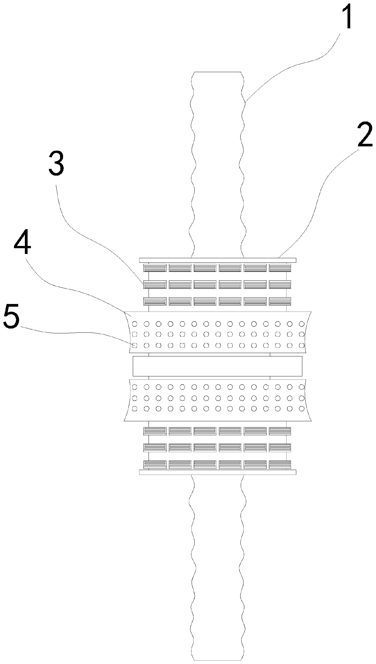 Building load bearing steel bar abutting joint device