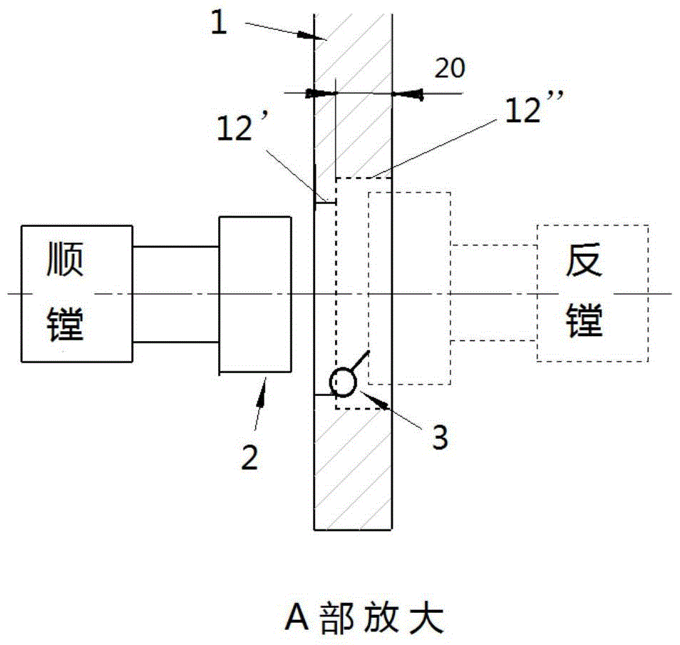 A machining method for camshaft hole of marine diesel engine frame